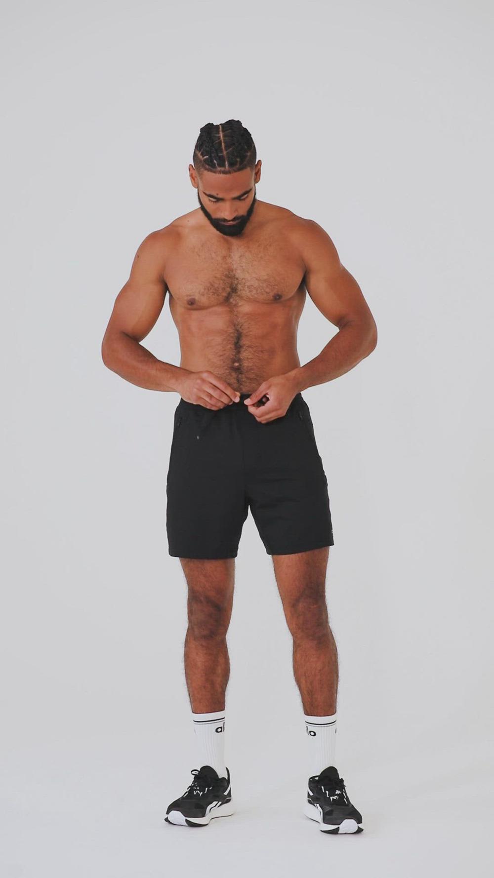 Alo Yoga Conquer Reform Miesten Shortsit Anthracite | Suomi  5738-GZRAW
