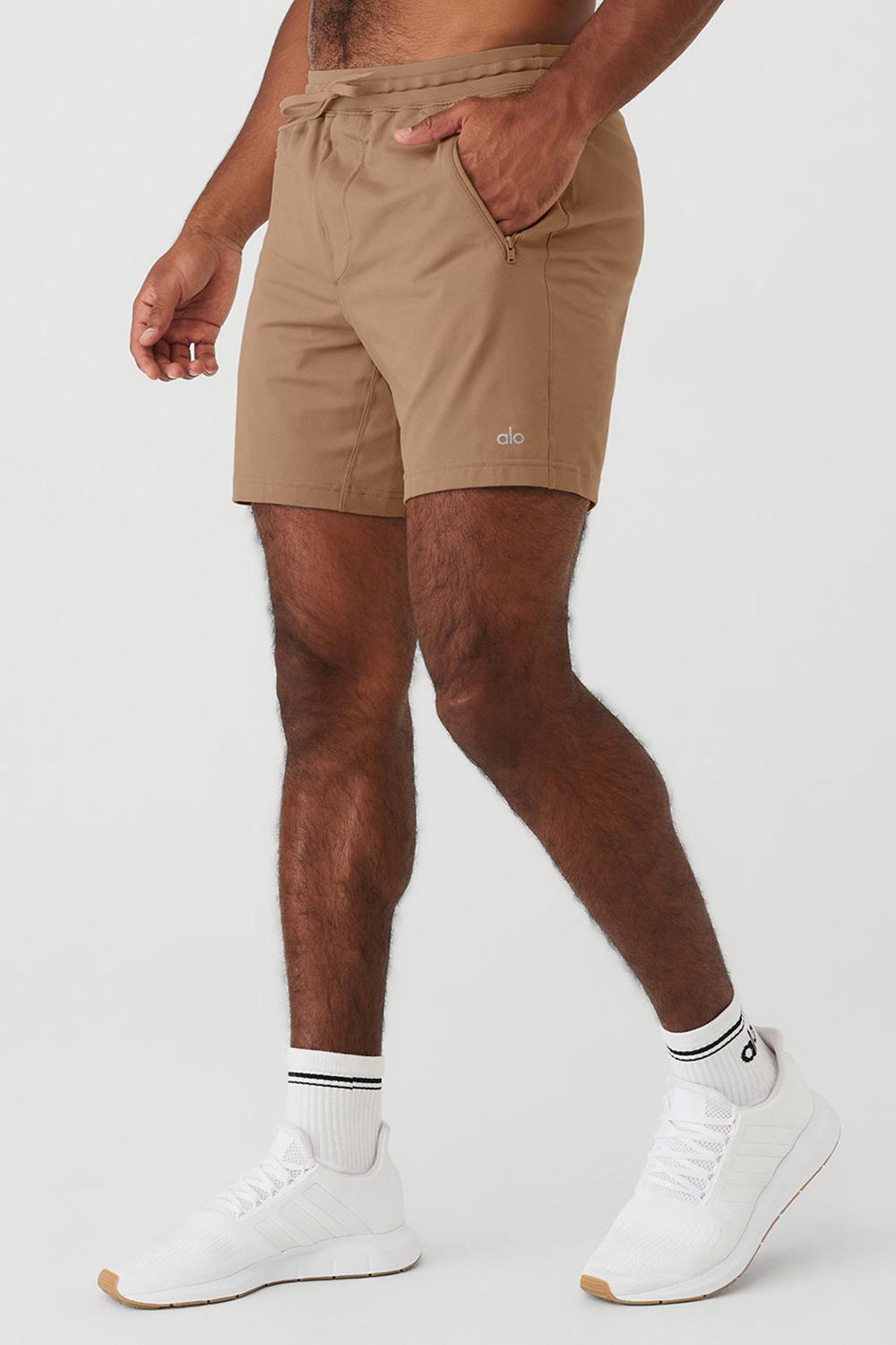 Alo Yoga Conquer Reform Miesten Shortsit Gravel | Suomi  3618-KUWMS