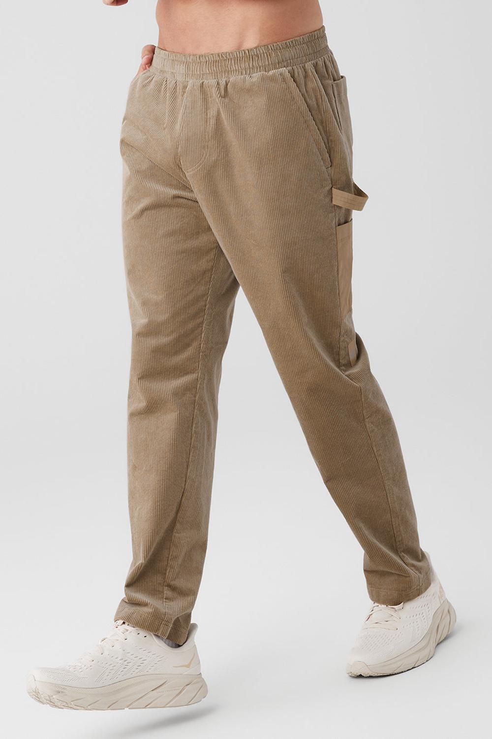 Alo Yoga Corduroy District Miesten Collegehousut Gravel | Suomi  9632-DORYW