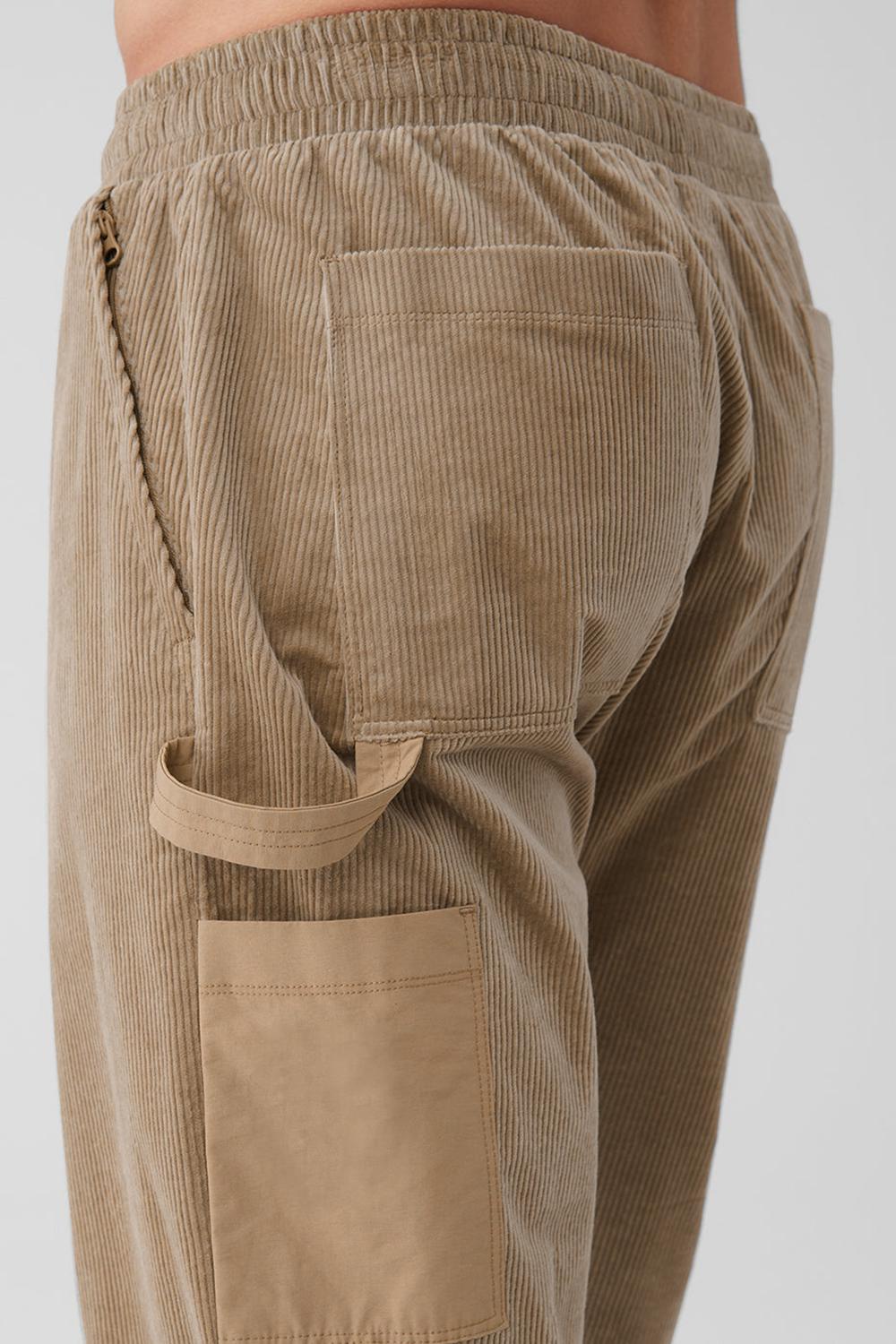 Alo Yoga Corduroy District Miesten Collegehousut Gravel | Suomi  9632-DORYW