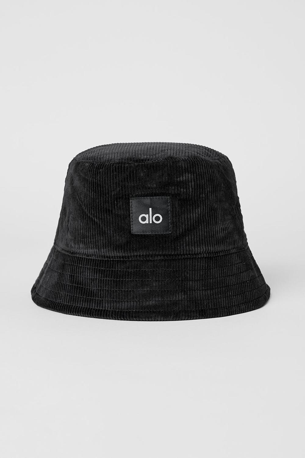 Alo Yoga Corduroy Neighborhood Naisten Bucket Hattu Mustat | Suomi  1769-GXSQU