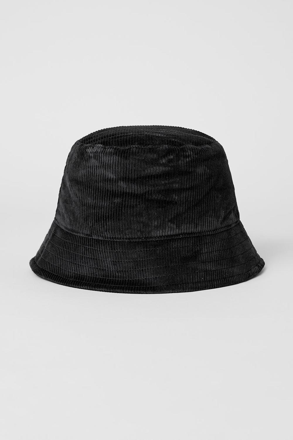 Alo Yoga Corduroy Neighborhood Naisten Bucket Hattu Mustat | Suomi  1769-GXSQU