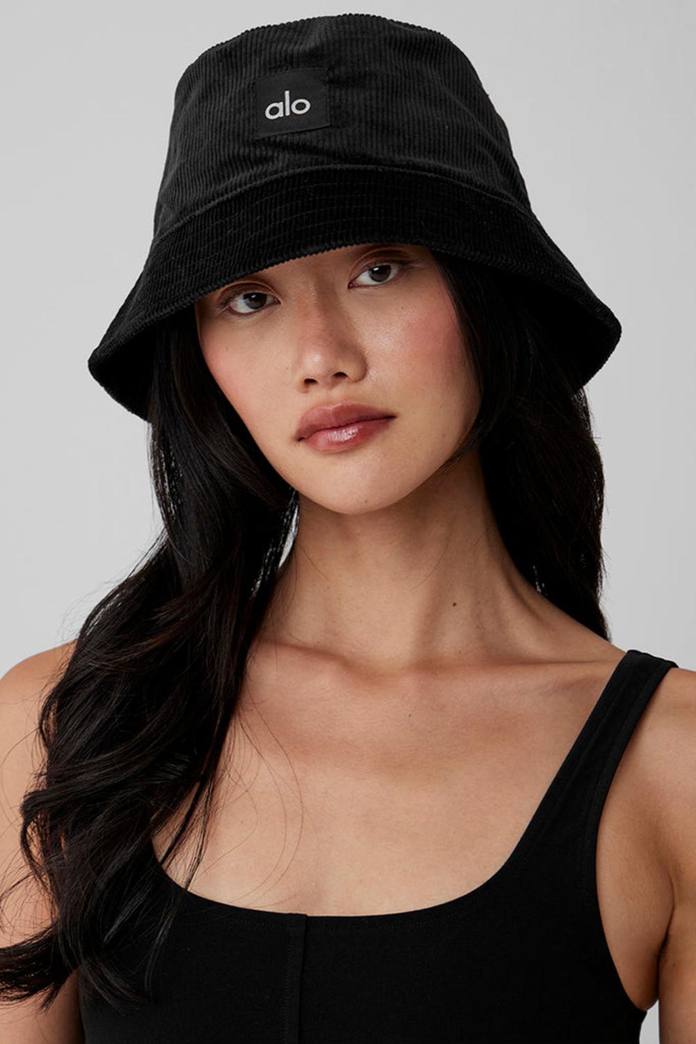 Alo Yoga Corduroy Neighborhood Naisten Bucket Hattu Mustat | Suomi  1769-GXSQU