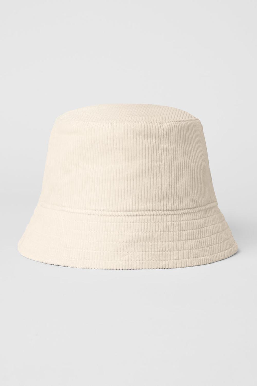Alo Yoga Corduroy Neighborhood Naisten Bucket Hattu Bone | Suomi  9346-IMFEA