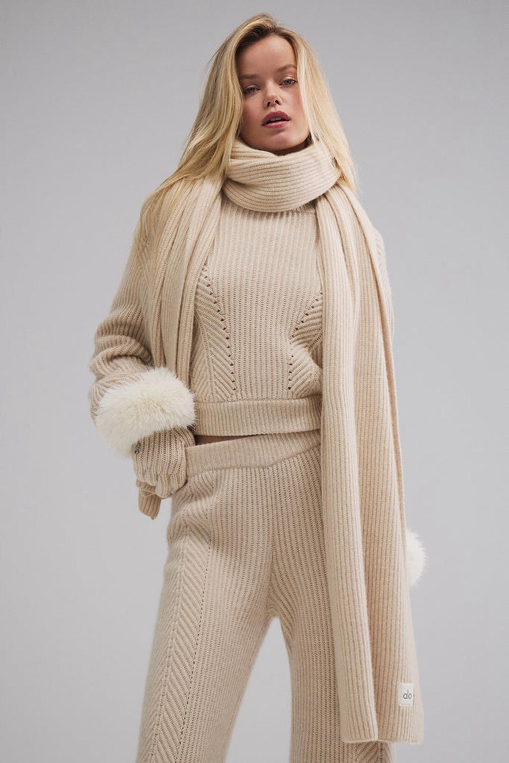 Alo Yoga Courchevel Cashmere Miesten Huivi Birch Heather | Suomi  2035-KBSXI