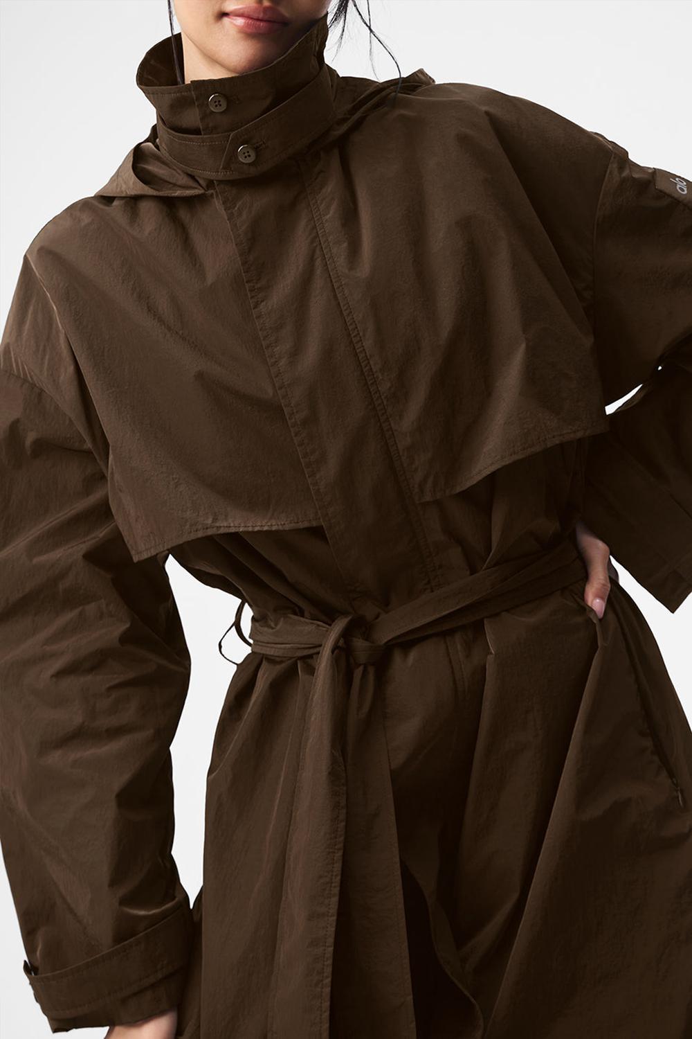 Alo Yoga Crinkle On The Move Naisten Trenssi Espresso | Suomi  8162-QEOML