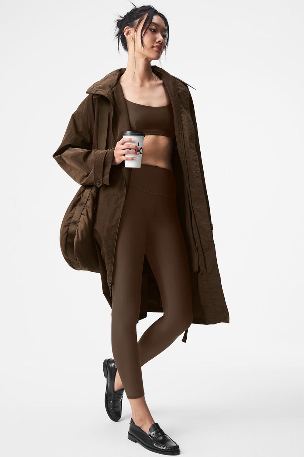 Alo Yoga Crinkle On The Move Naisten Trenssi Espresso | Suomi  8162-QEOML
