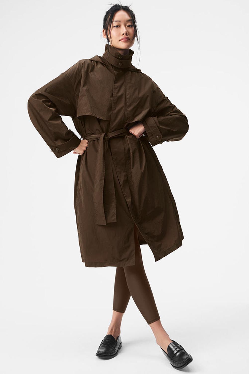 Alo Yoga Crinkle On The Move Naisten Trenssi Espresso | Suomi  8162-QEOML