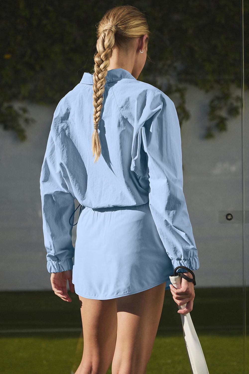 Alo Yoga Cropped 1/4 Zip Alumni Naisten Villapusero Sininen | Suomi  8469-ZTVAR