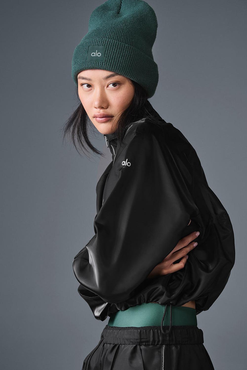 Alo Yoga Cropped Afterglow Naisten Villapusero Mustat | Suomi  1354-ORGUH
