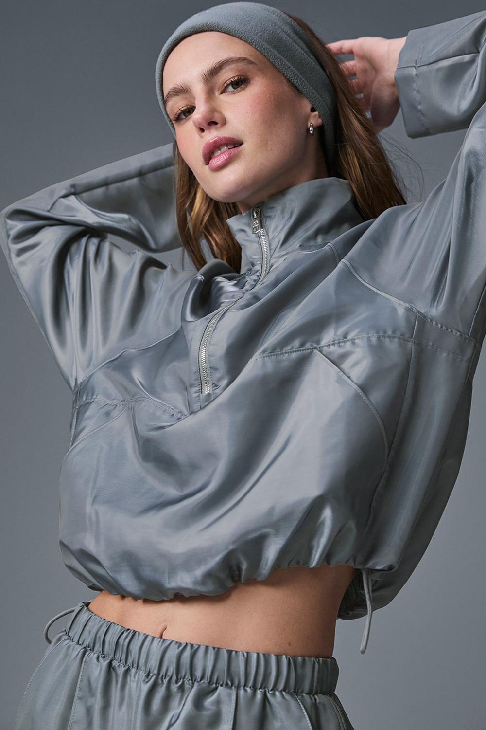 Alo Yoga Cropped Afterglow Naisten Villapusero Harmaat | Suomi  3260-SLBPD
