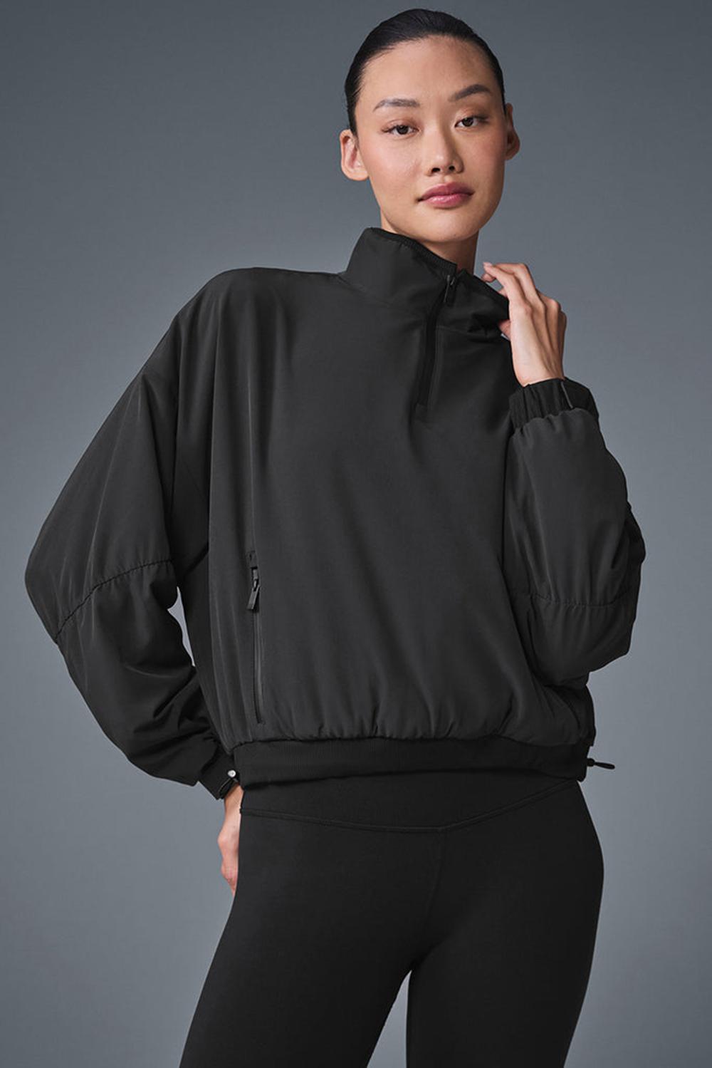 Alo Yoga Cropped Elevation Naisten Coverup Mustat | Suomi  8945-TEBJN