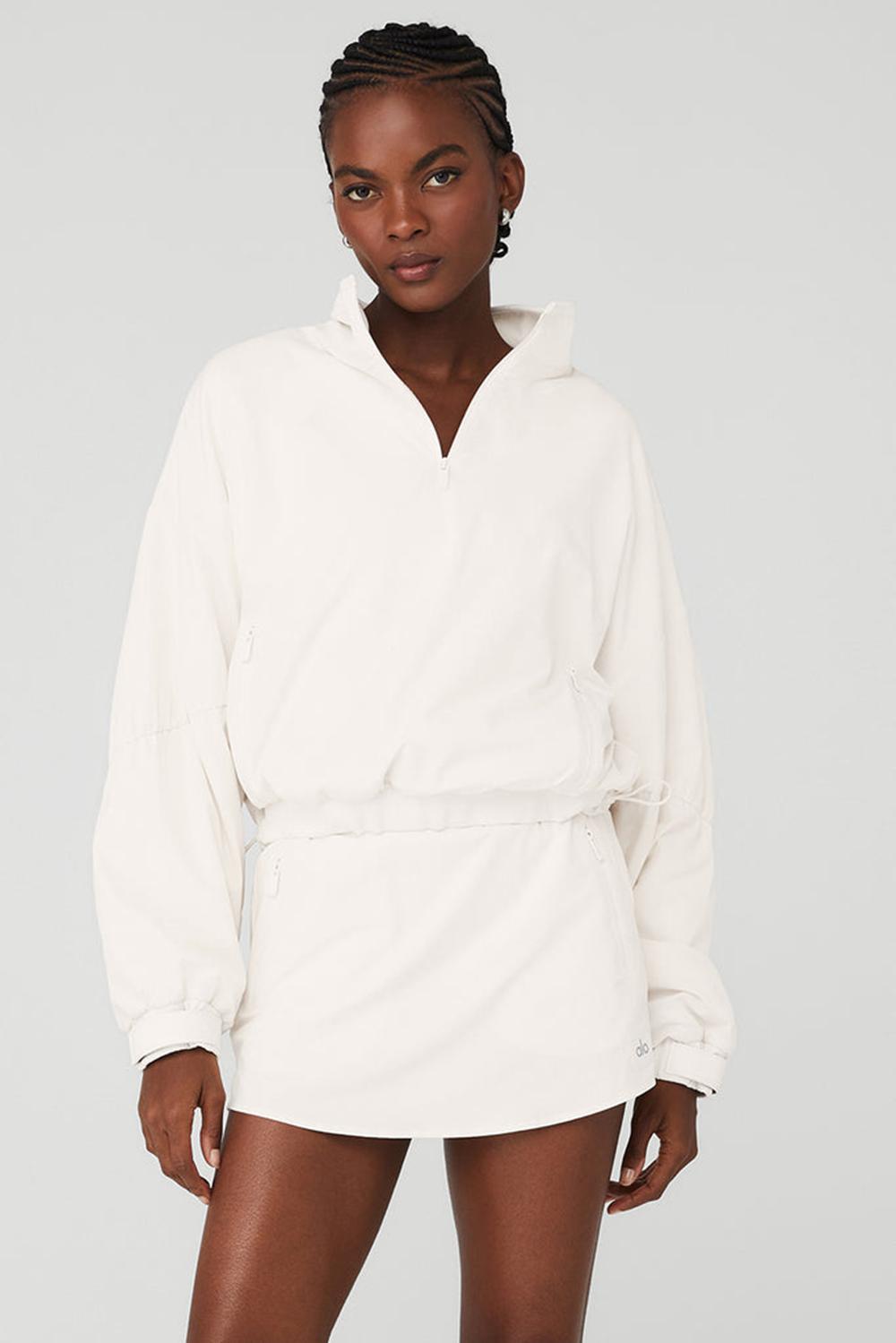 Alo Yoga Cropped Elevation Naisten Coverup Ivory | Suomi  8912-YXUEI