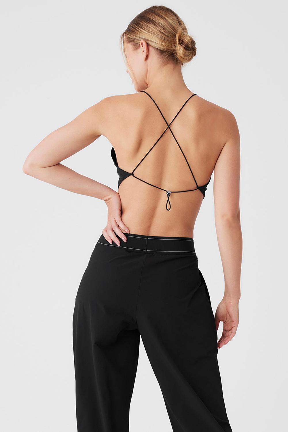 Alo Yoga Cropped Megastar Naisten Juoksupaidat Mustat | Suomi  5231-MJQUS