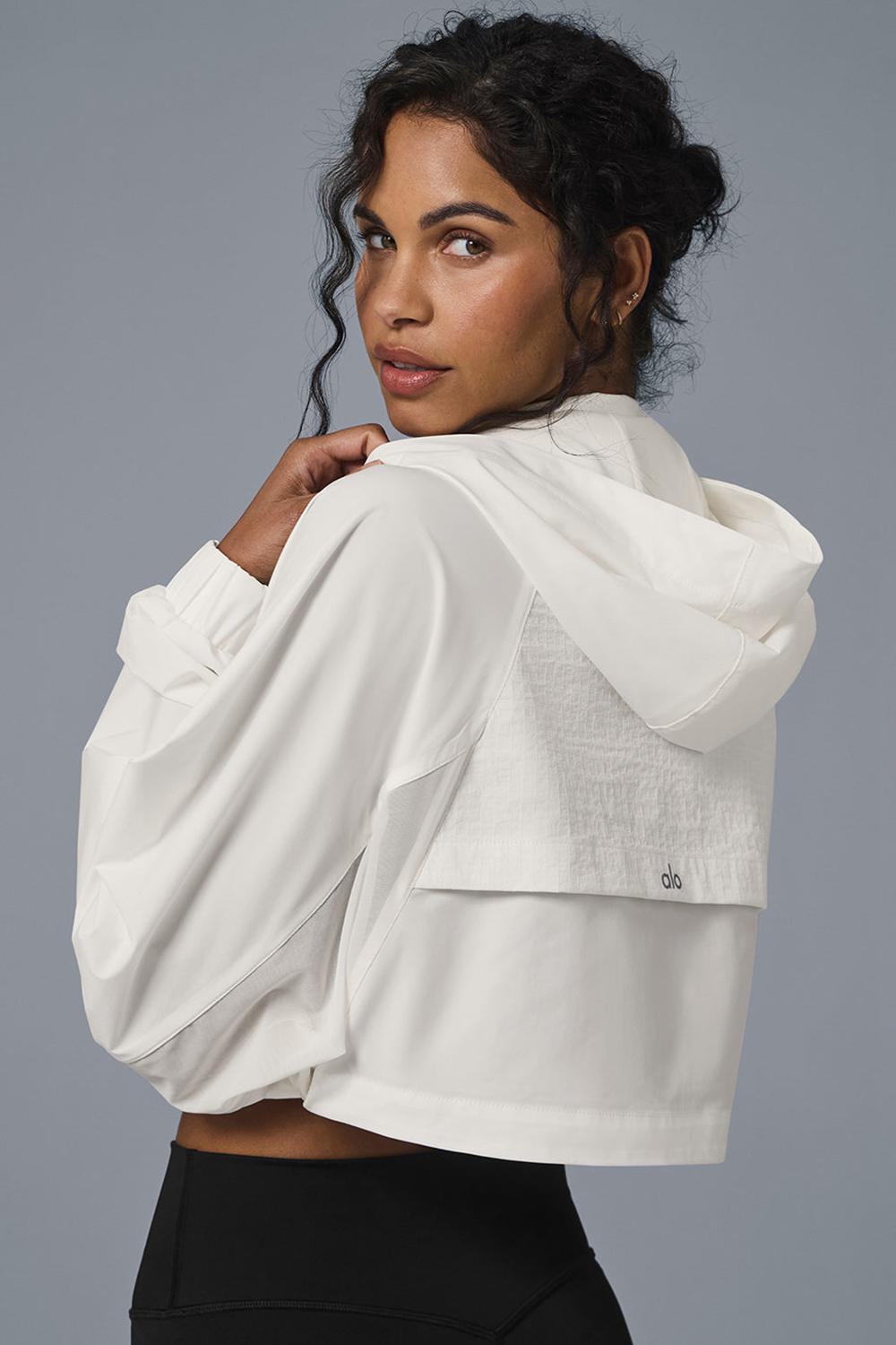 Alo Yoga Cropped Playmaker Naisten Takit Ivory | Suomi  2359-UZHEI