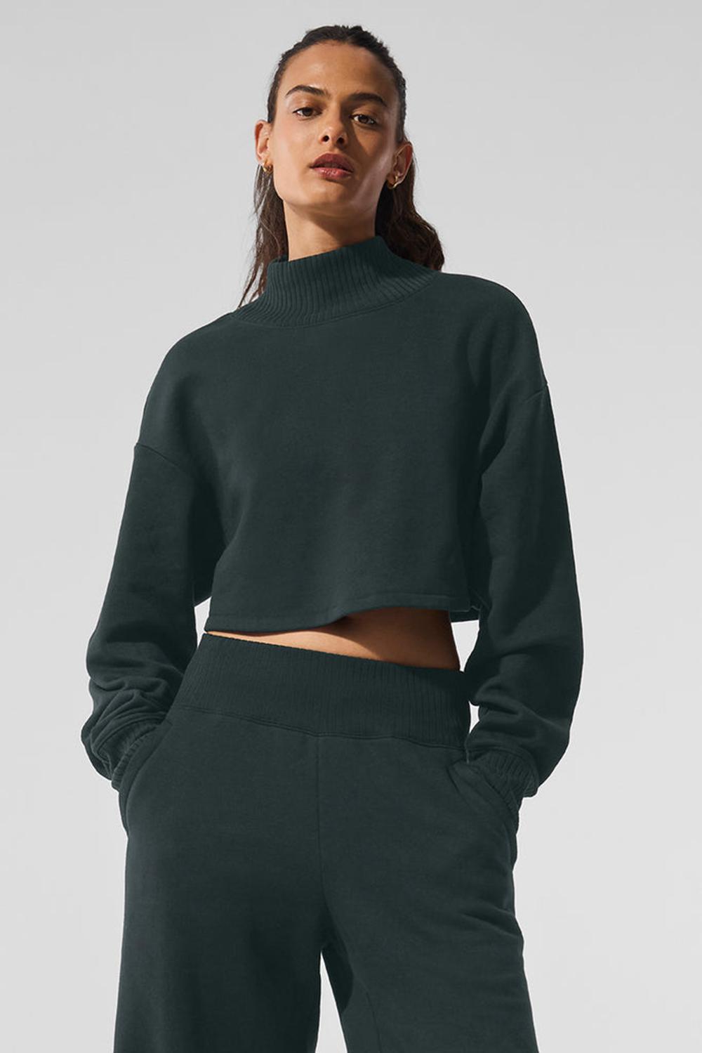 Alo Yoga Cropped Serenity Naisten Coverup Vihreä | Suomi  4785-LTNSF