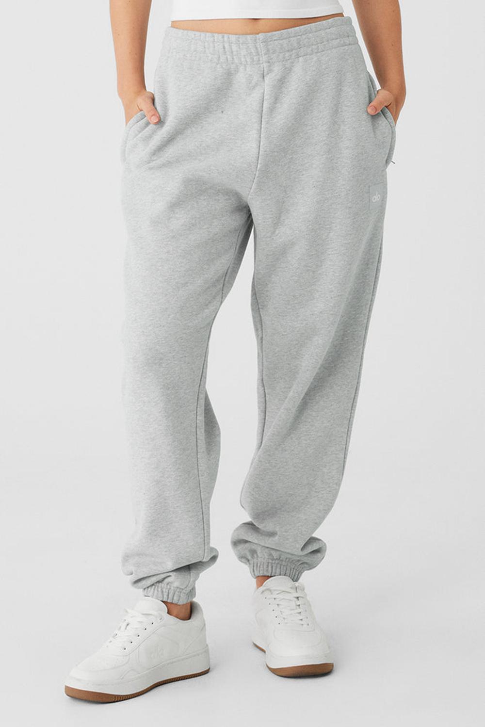 Alo Yoga Cuffed Renown Heavy Weight Naisten Collegehousut Harmaat | Suomi  2378-RWVYT