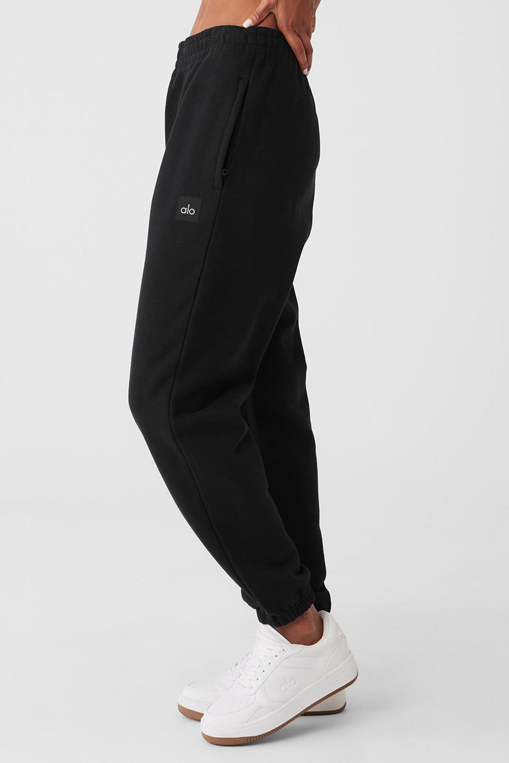 Alo Yoga Cuffed Renown Heavy Weight Naisten Collegehousut Mustat | Suomi  9354-APNZH