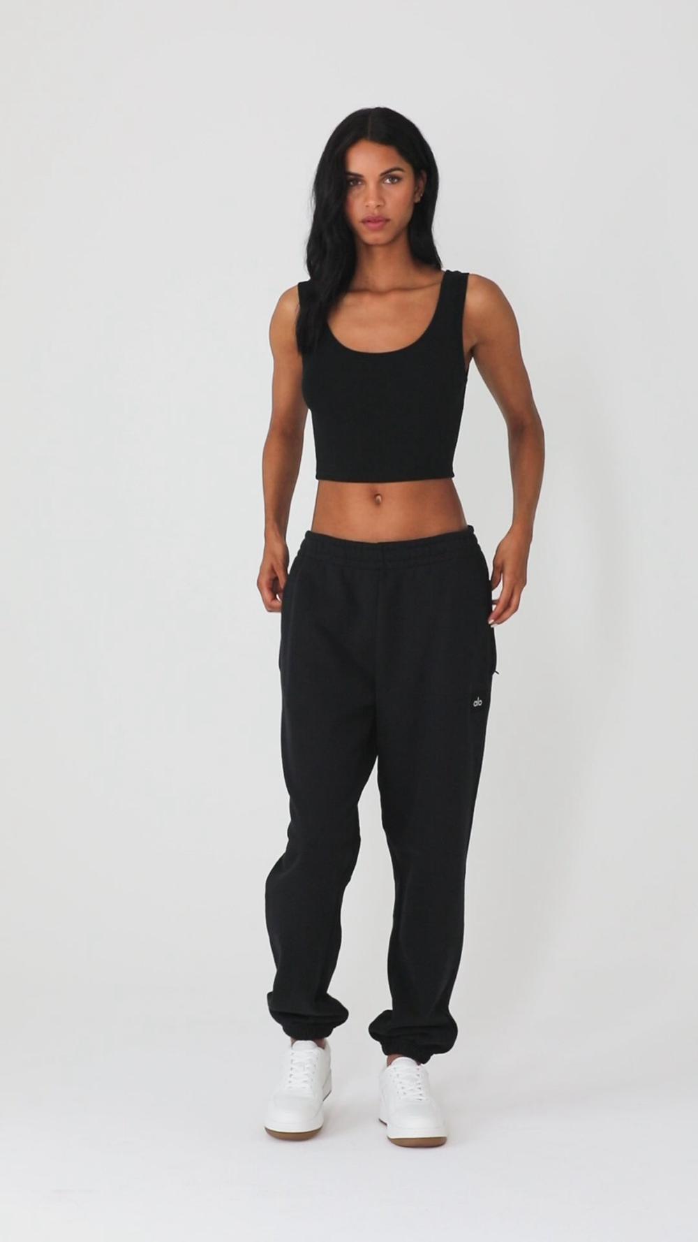 Alo Yoga Cuffed Renown Heavy Weight Naisten Collegehousut Fog | Suomi  4931-MQVWE
