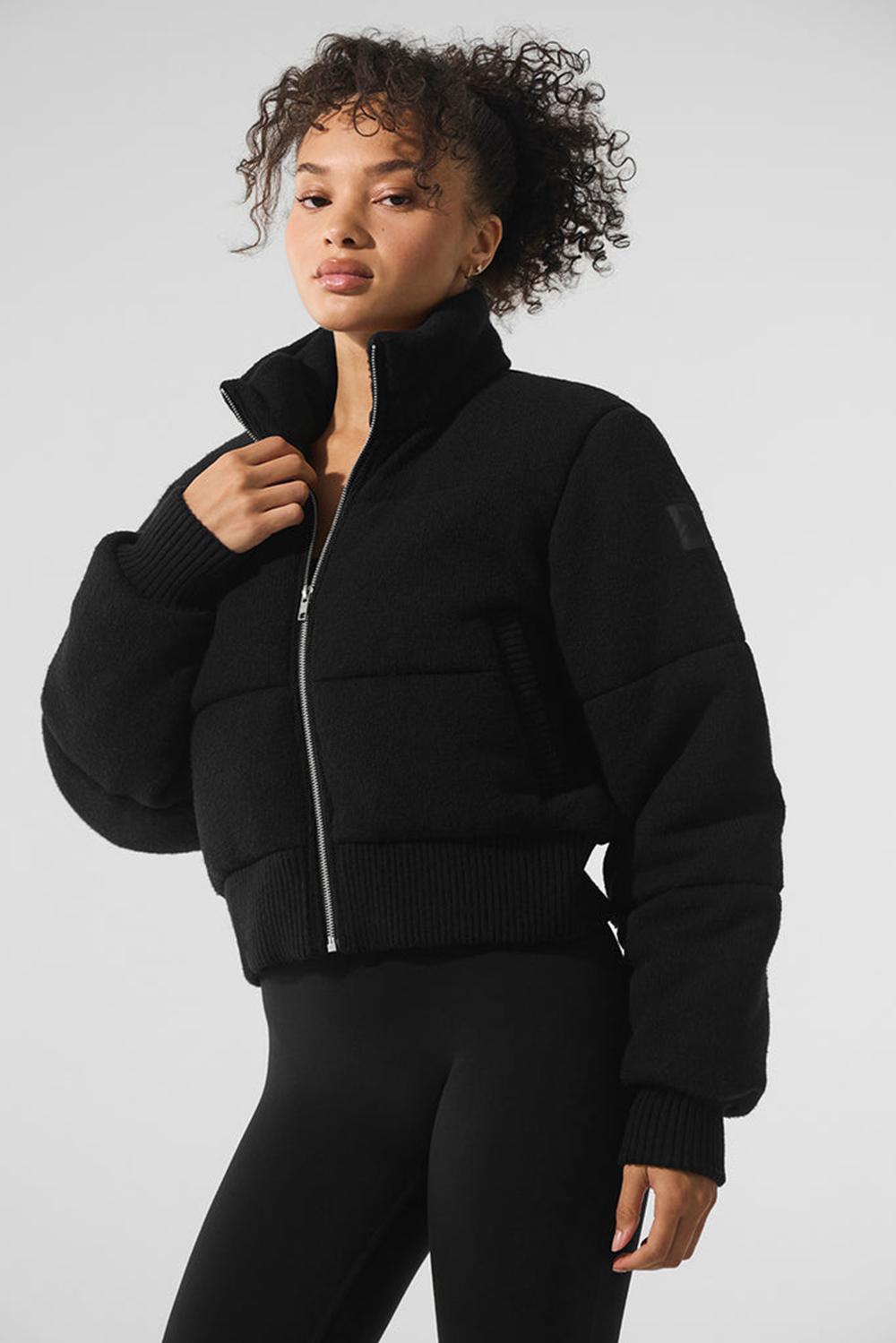 Alo Yoga Darling Sweater Naisten Puffer Takki Mustat | Suomi  9582-VLPSU