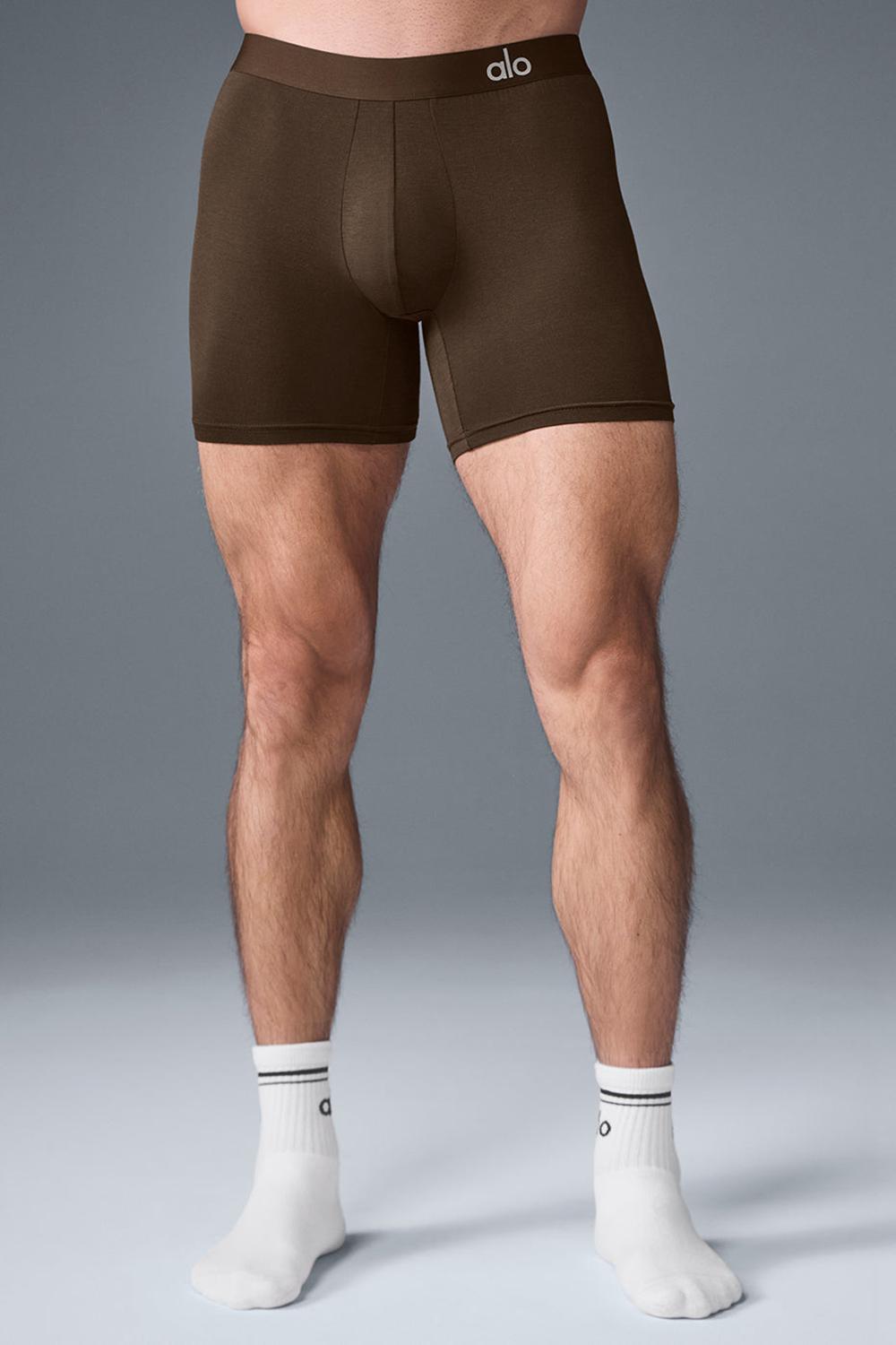 Alo Yoga Day and Night Miesten Boxer Espresso | Suomi  2419-YLKQP