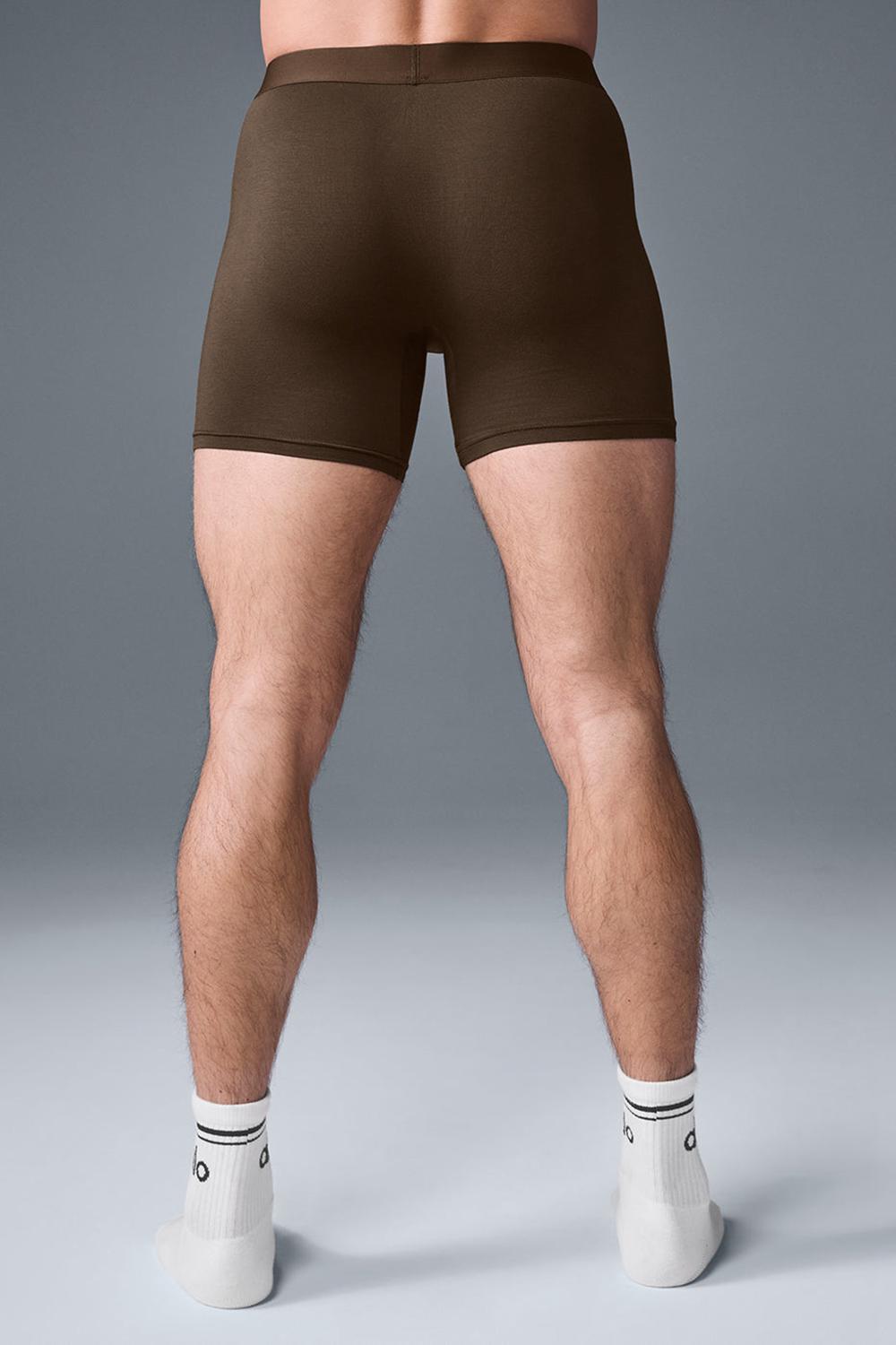 Alo Yoga Day and Night Miesten Boxer Espresso | Suomi  2419-YLKQP