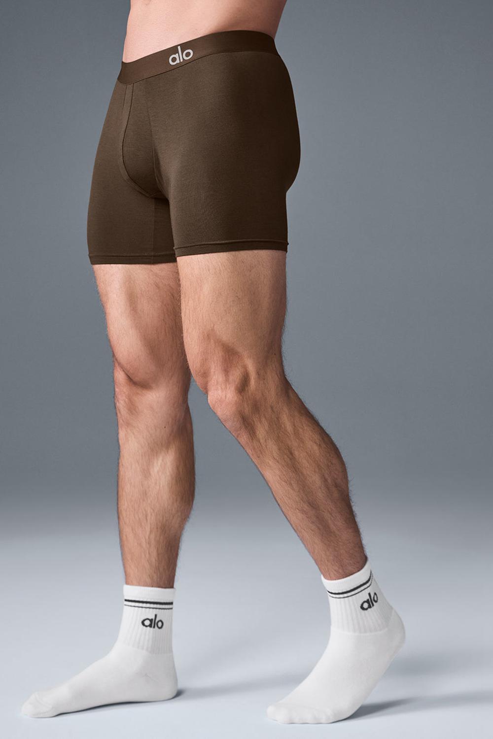 Alo Yoga Day and Night Miesten Boxer Espresso | Suomi  2419-YLKQP