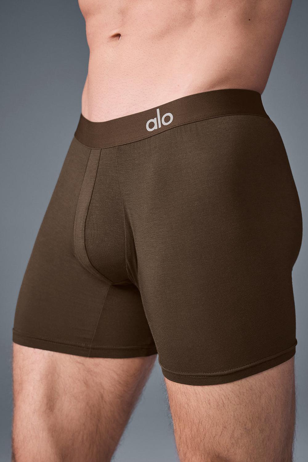 Alo Yoga Day and Night Miesten Boxer Espresso | Suomi  2419-YLKQP