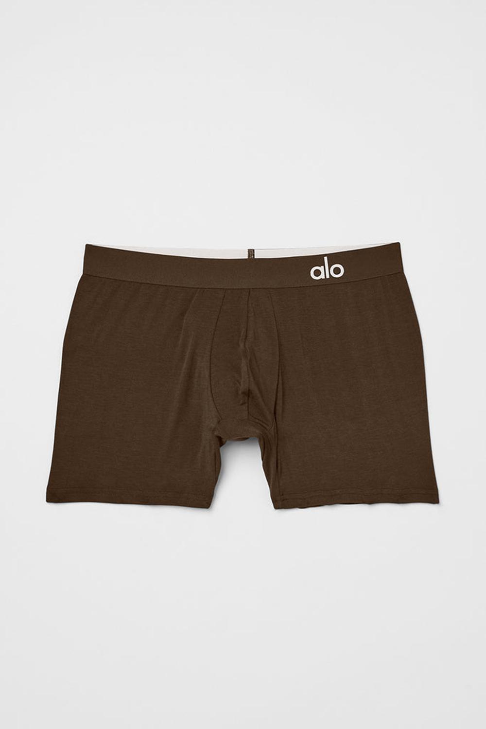 Alo Yoga Day and Night Miesten Boxer Espresso | Suomi  2419-YLKQP