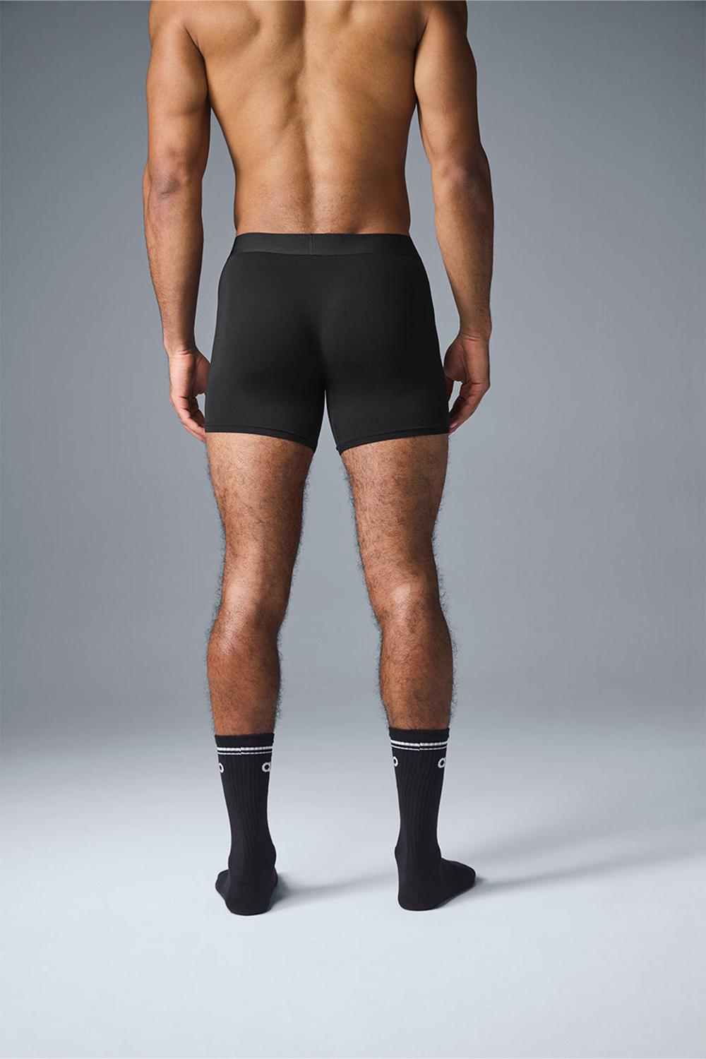 Alo Yoga Day and Night Miesten Boxer Mustat | Suomi  2149-RLPYK