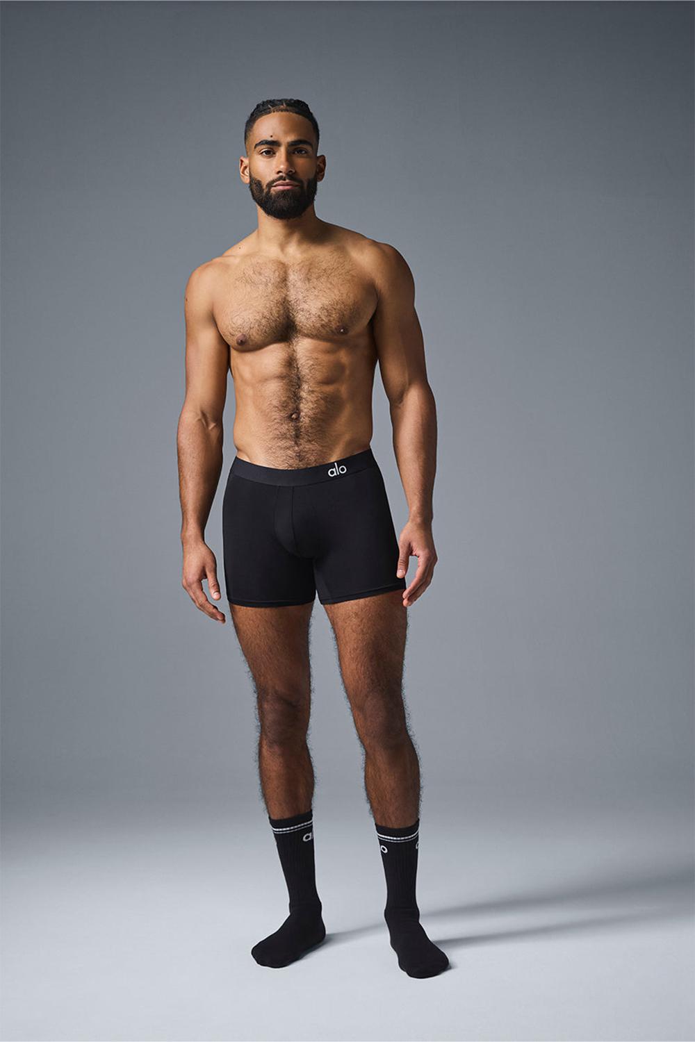 Alo Yoga Day and Night Miesten Boxer Mustat | Suomi  2149-RLPYK