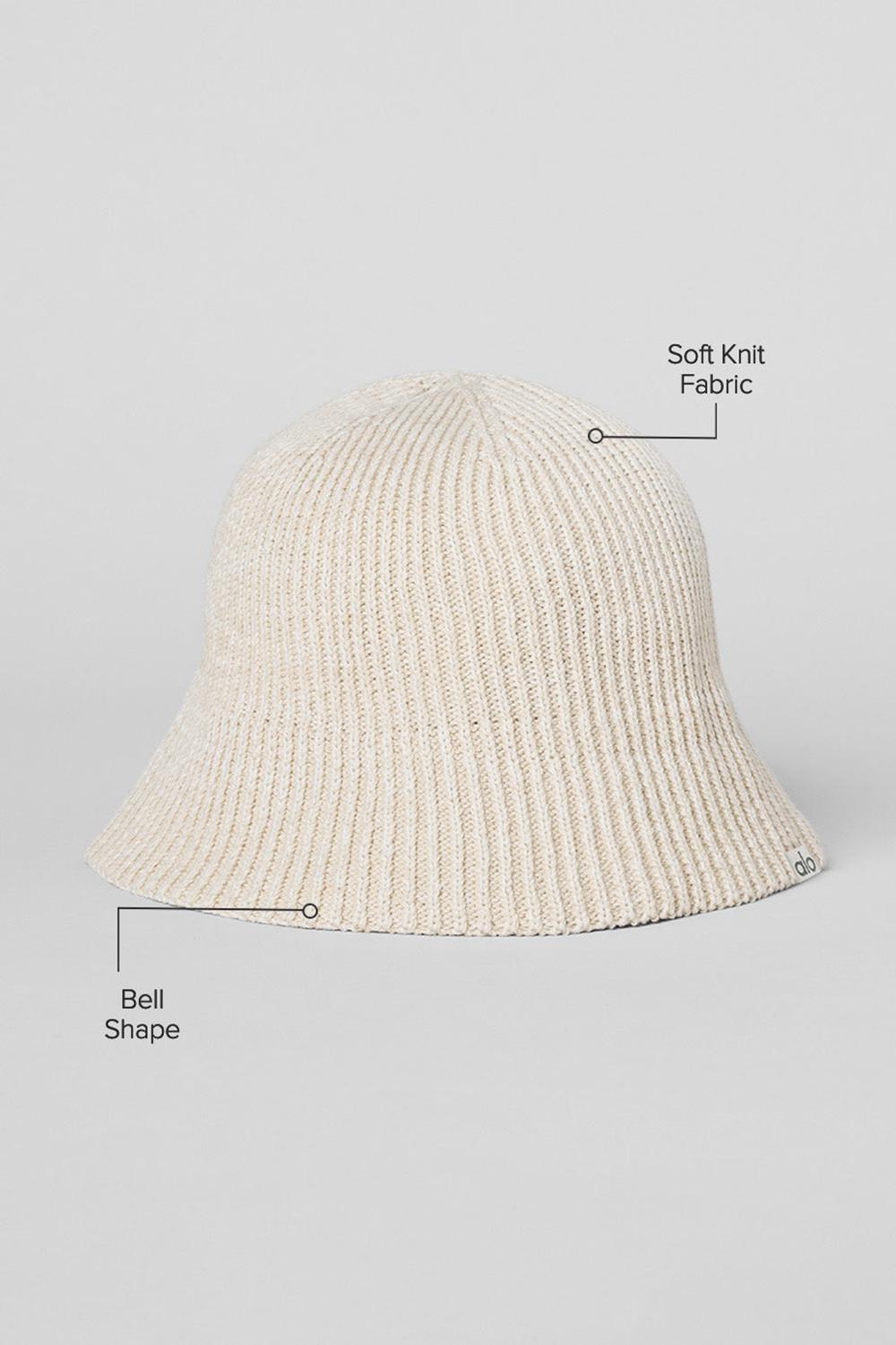 Alo Yoga Denim Knit Naisten Cloche Ivory / Oatmilk | Suomi  1053-XKJIL