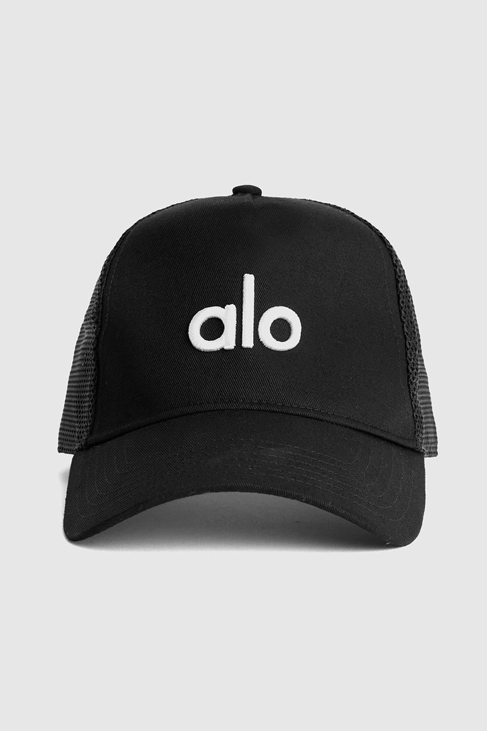 Alo Yoga District Miesten Trucker Lippis Mustat Valkoinen | Suomi  6152-XBKVL
