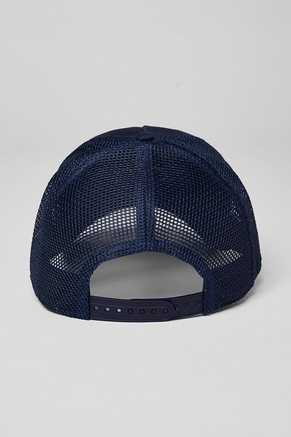 Alo Yoga District Miesten Trucker Lippis Laivastonsininen | Suomi  8907-DZGAT