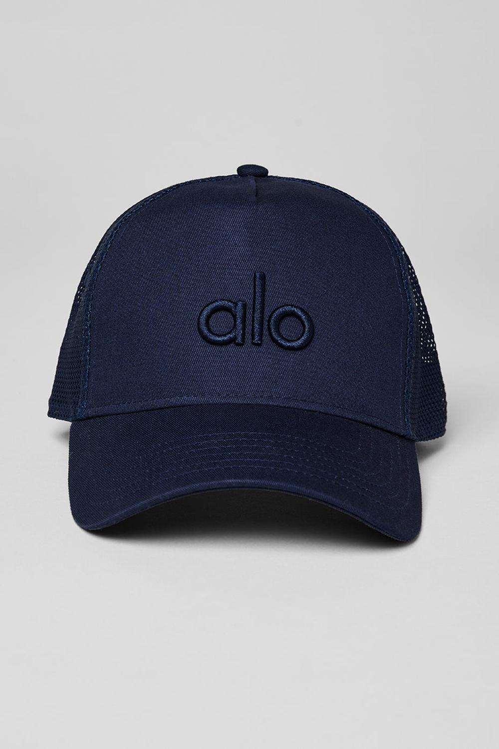 Alo Yoga District Miesten Trucker Lippis Laivastonsininen | Suomi  8907-DZGAT