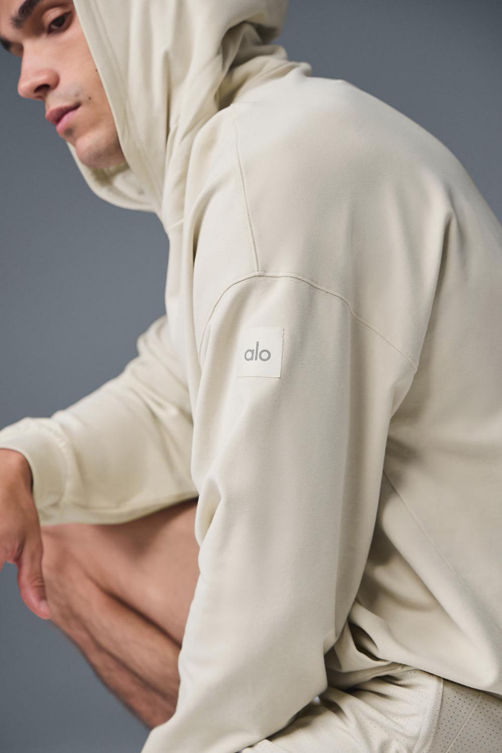 Alo Yoga Double Take Miesten Huppari Bone | Suomi  7039-UNRDK