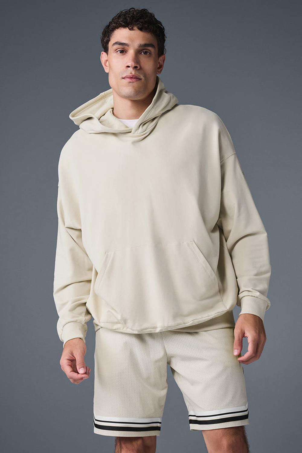 Alo Yoga Double Take Miesten Huppari Bone | Suomi  7039-UNRDK
