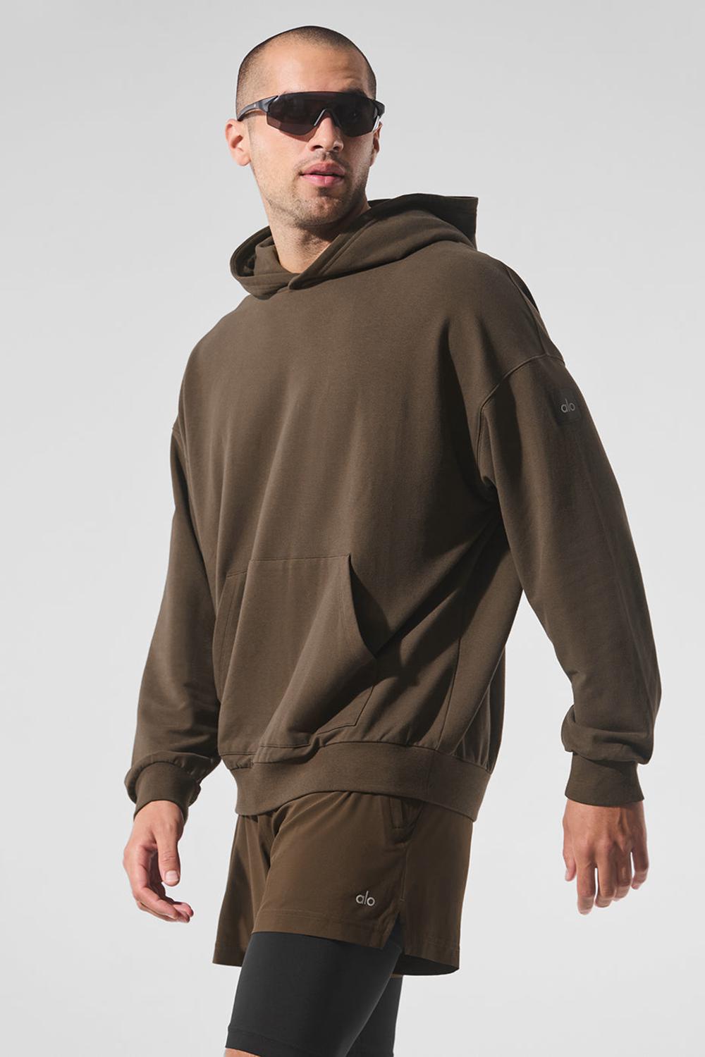 Alo Yoga Double Take Miesten Huppari Espresso | Suomi  9874-HNQCB