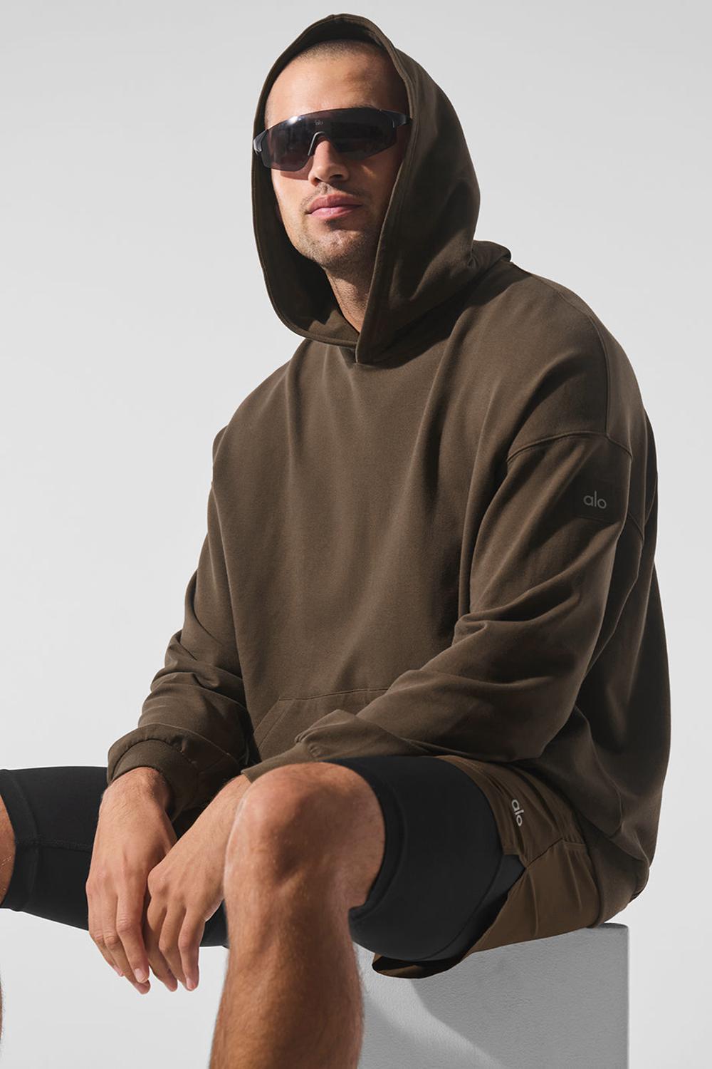 Alo Yoga Double Take Miesten Huppari Espresso | Suomi  9874-HNQCB