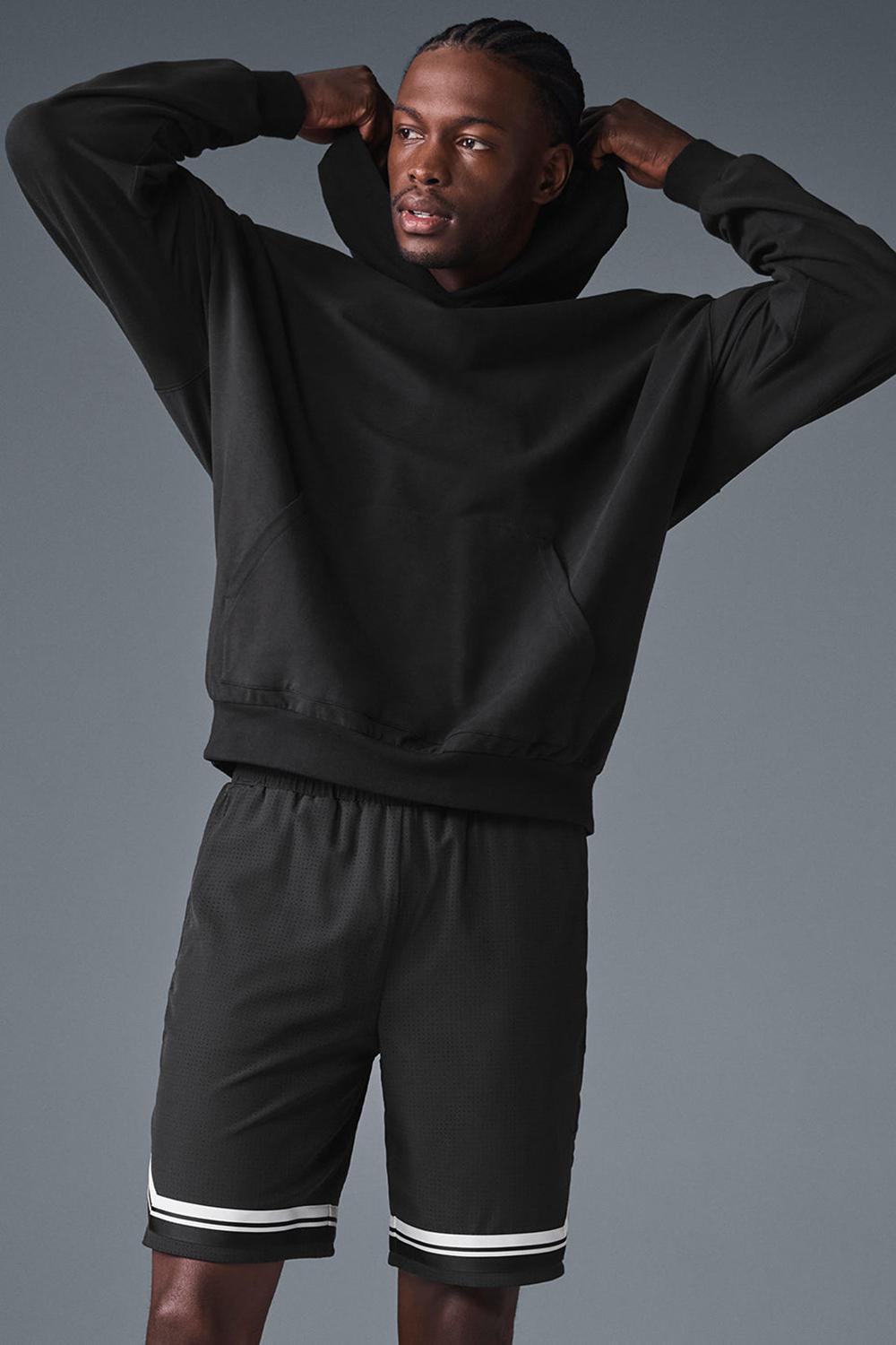 Alo Yoga Double Take Miesten Huppari Mustat | Suomi  9643-HXNMK