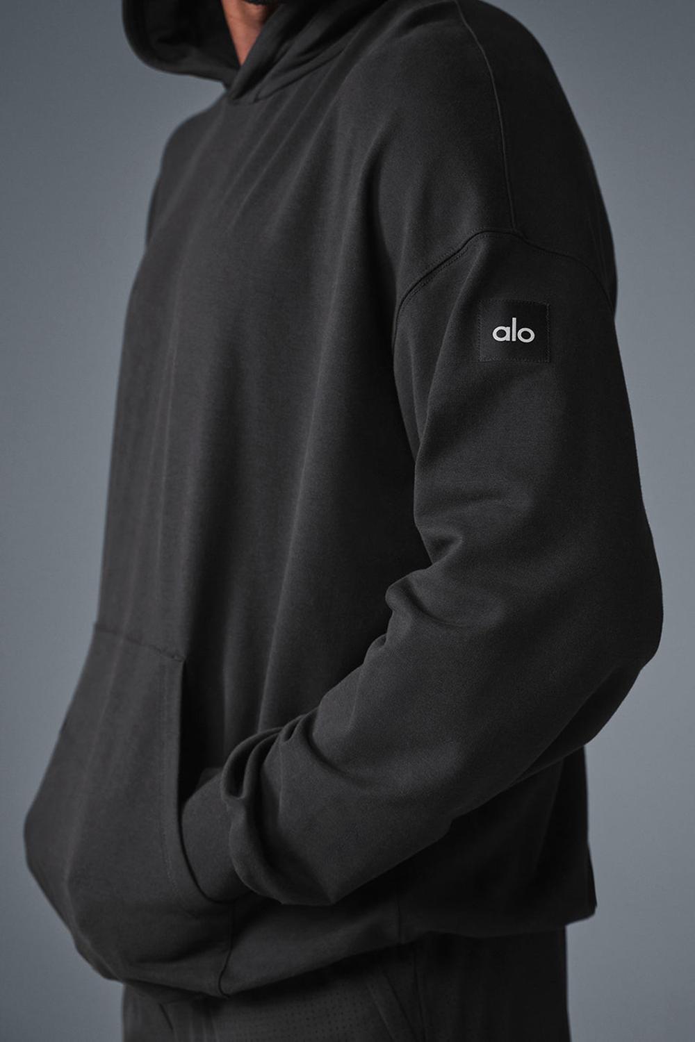 Alo Yoga Double Take Miesten Huppari Mustat | Suomi  9643-HXNMK