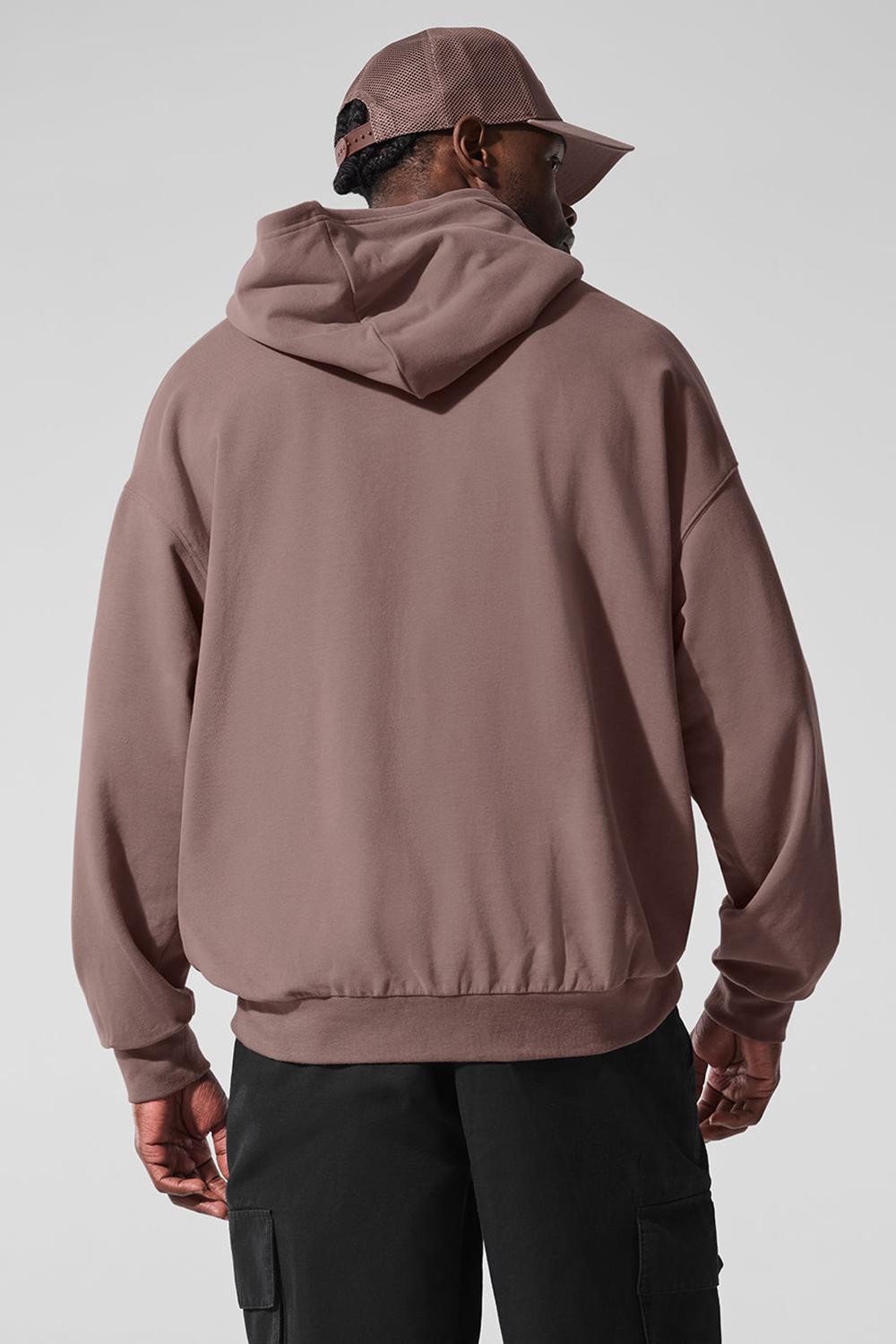 Alo Yoga Double Take Miesten Huppari Mushroom | Suomi  7329-EYSMK