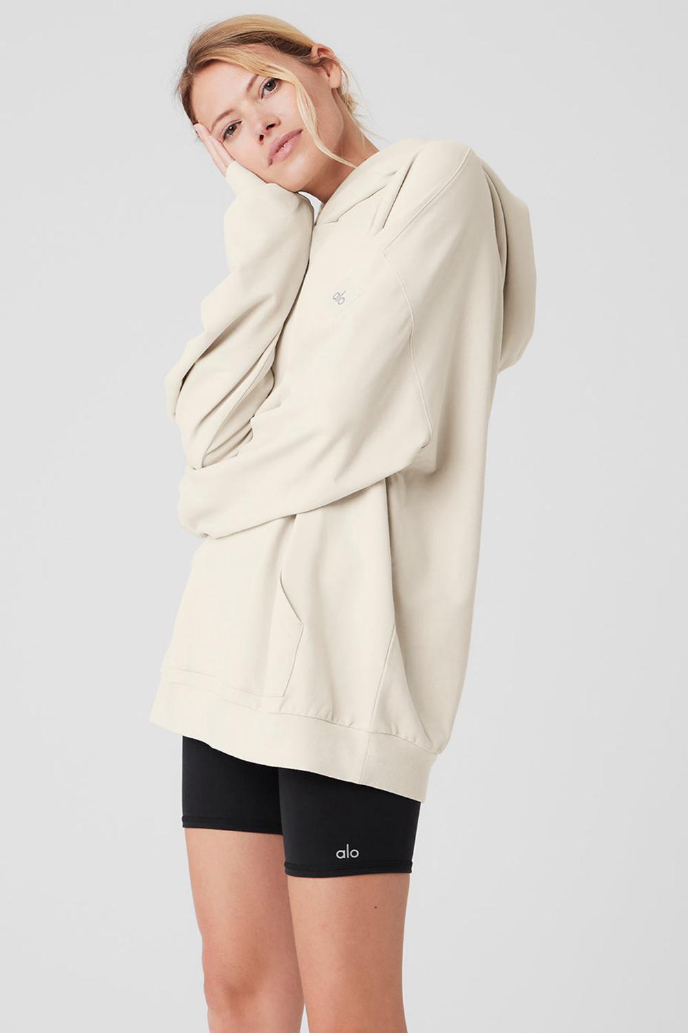 Alo Yoga Double Take Naisten Huppari Bone | Suomi  6321-OJXSK