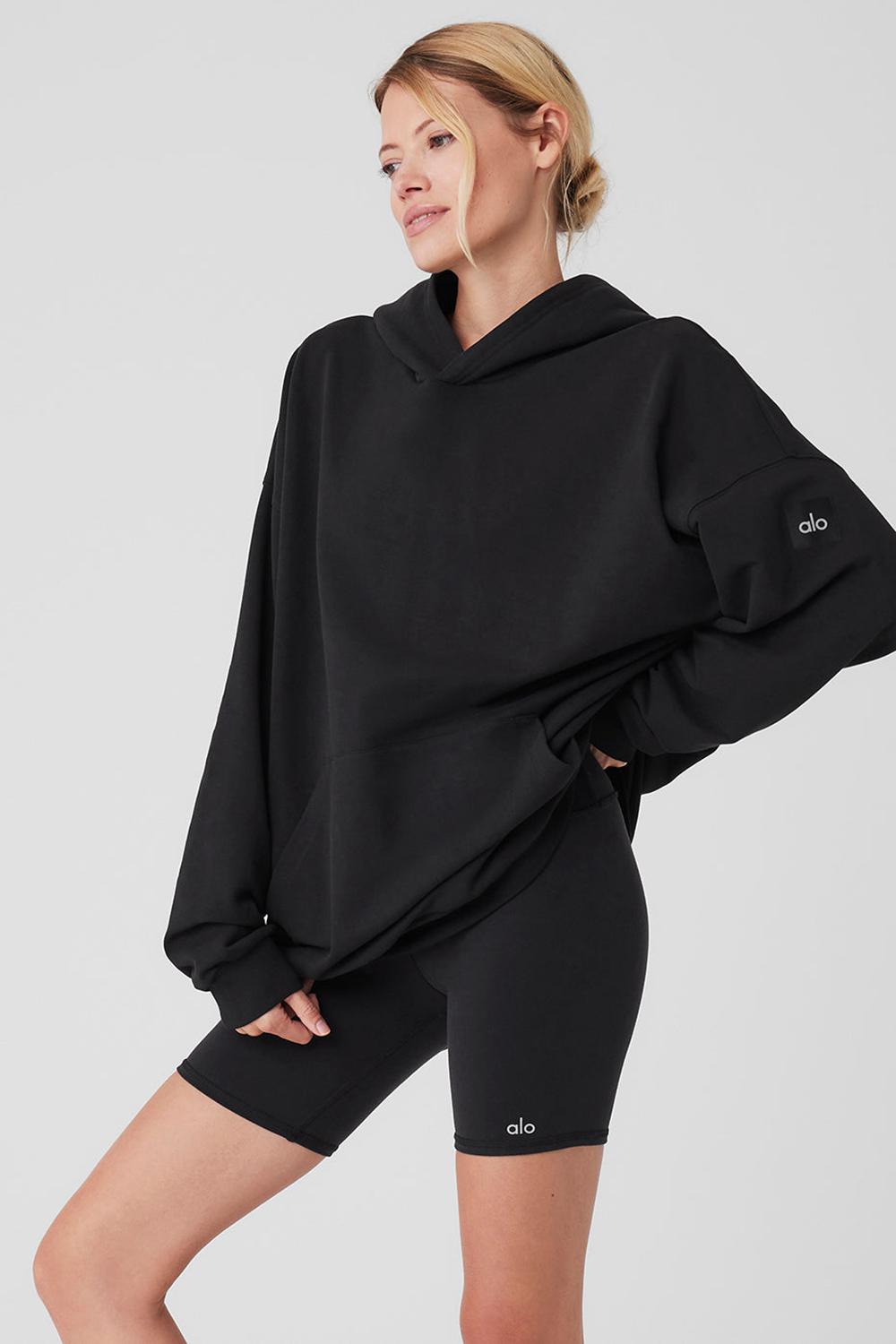 Alo Yoga Double Take Naisten Huppari Mustat | Suomi  4167-QLGDX