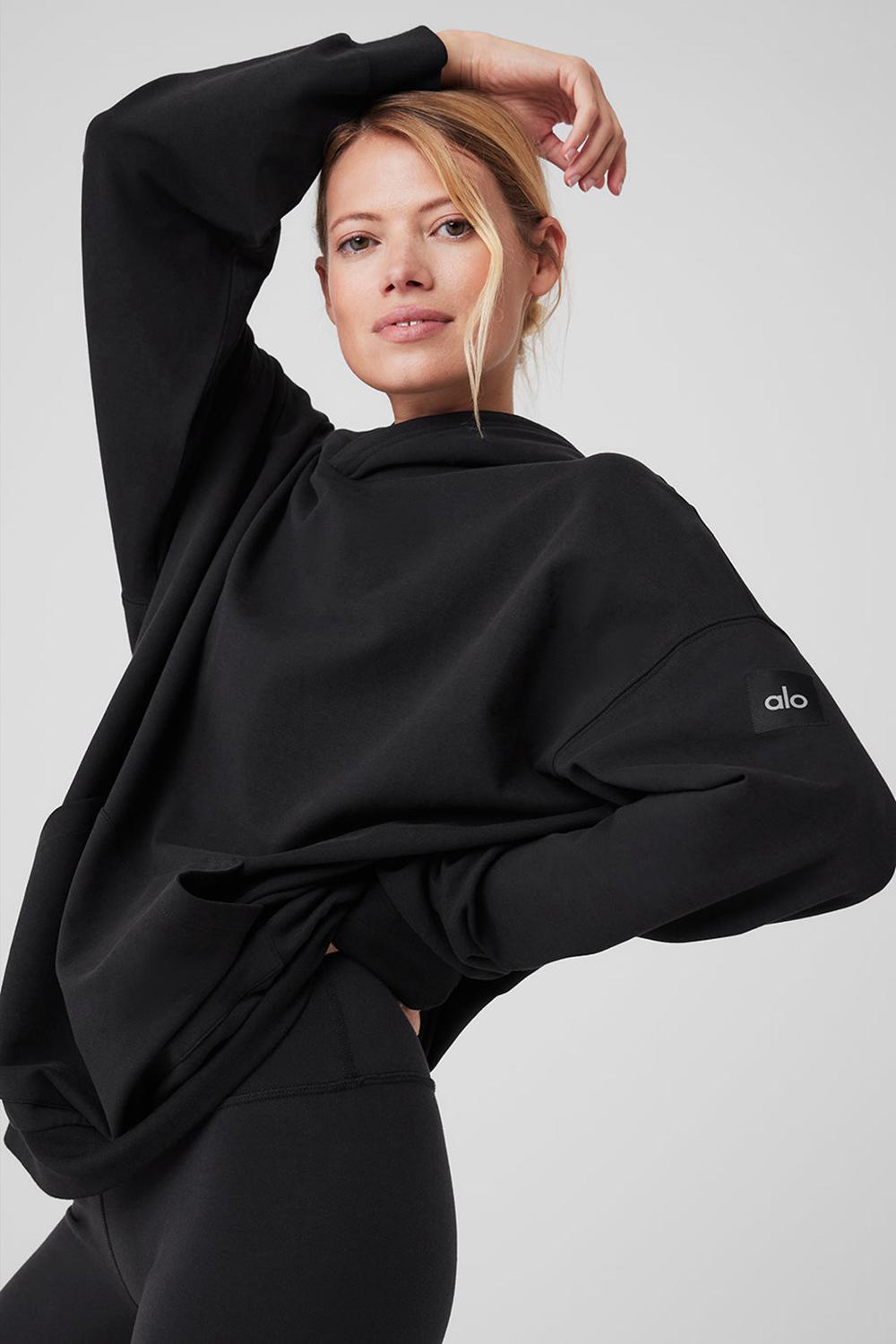 Alo Yoga Double Take Naisten Huppari Mustat | Suomi  4167-QLGDX