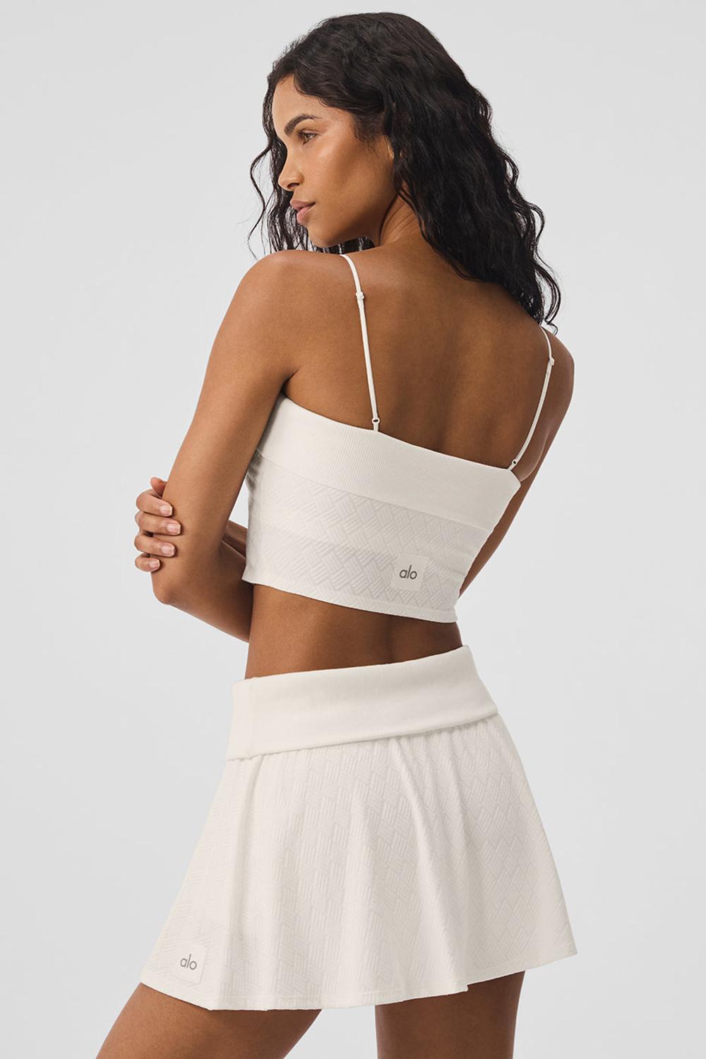 Alo Yoga Doubles Only Naisten Bra Tank Ivory | Suomi  3092-ZORHT