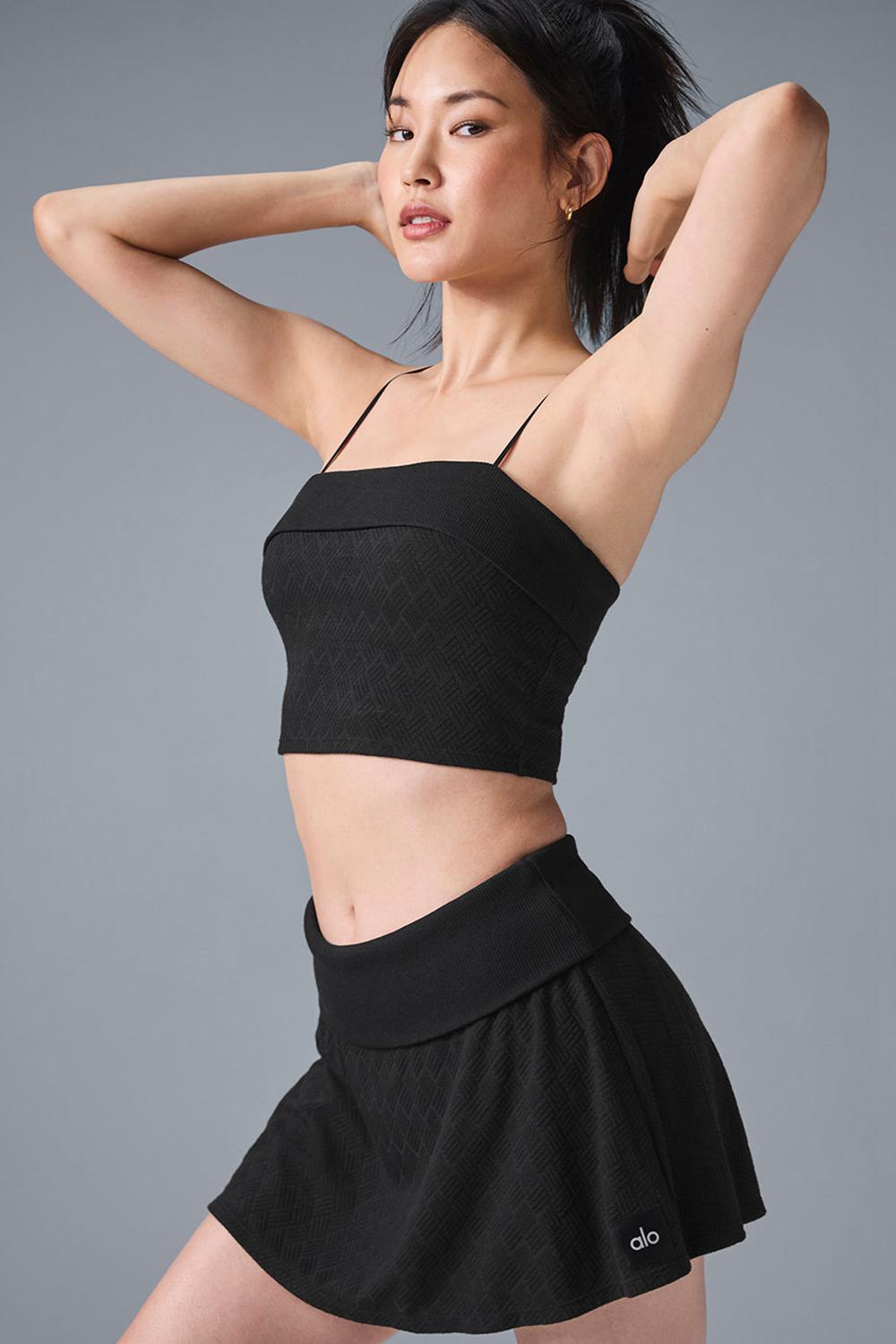Alo Yoga Doubles Only Naisten Bra Tank Mustat | Suomi  8709-ENBQO