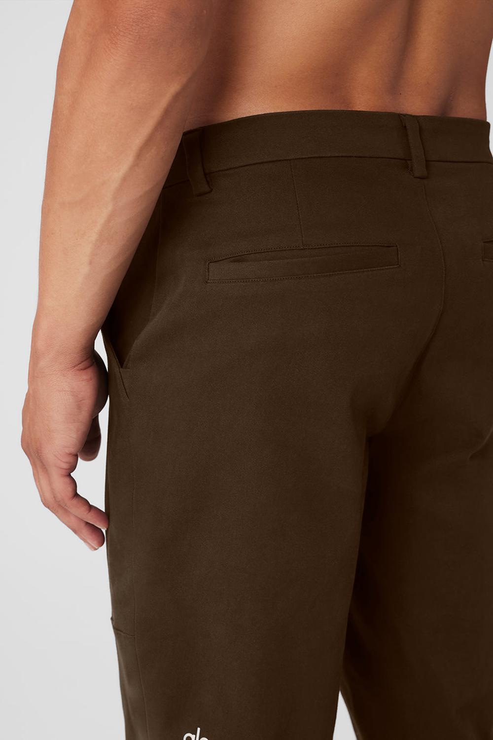 Alo Yoga Edition Sueded Miesten Housut Espresso | Suomi  8563-GQTCJ