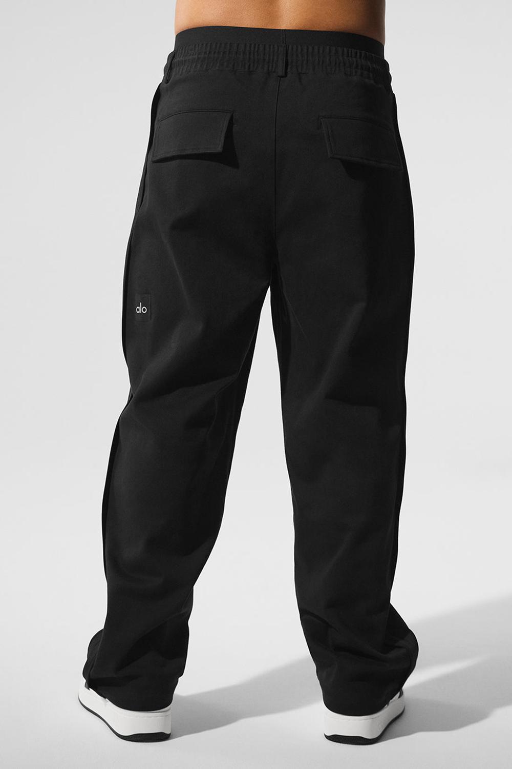 Alo Yoga Edition Sueded Straight Leg Miesten Housut Mustat | Suomi  7912-QSYWN
