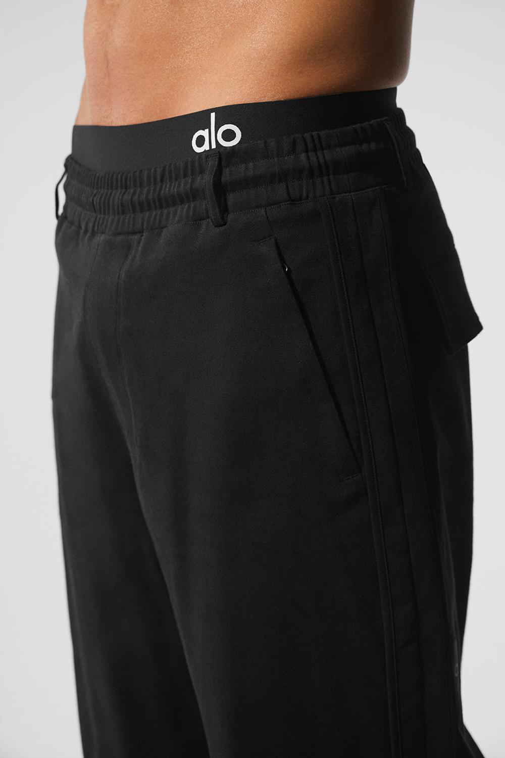 Alo Yoga Edition Sueded Straight Leg Miesten Housut Mustat | Suomi  7912-QSYWN